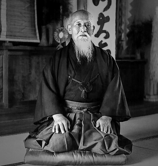 Morihei Uešiba, Velký Osvícený Zakladatel a Mistr aikido, k němuž se vnitřně obracím o pomoc a pro inspiraci na své cestě aikido - aikijógy.