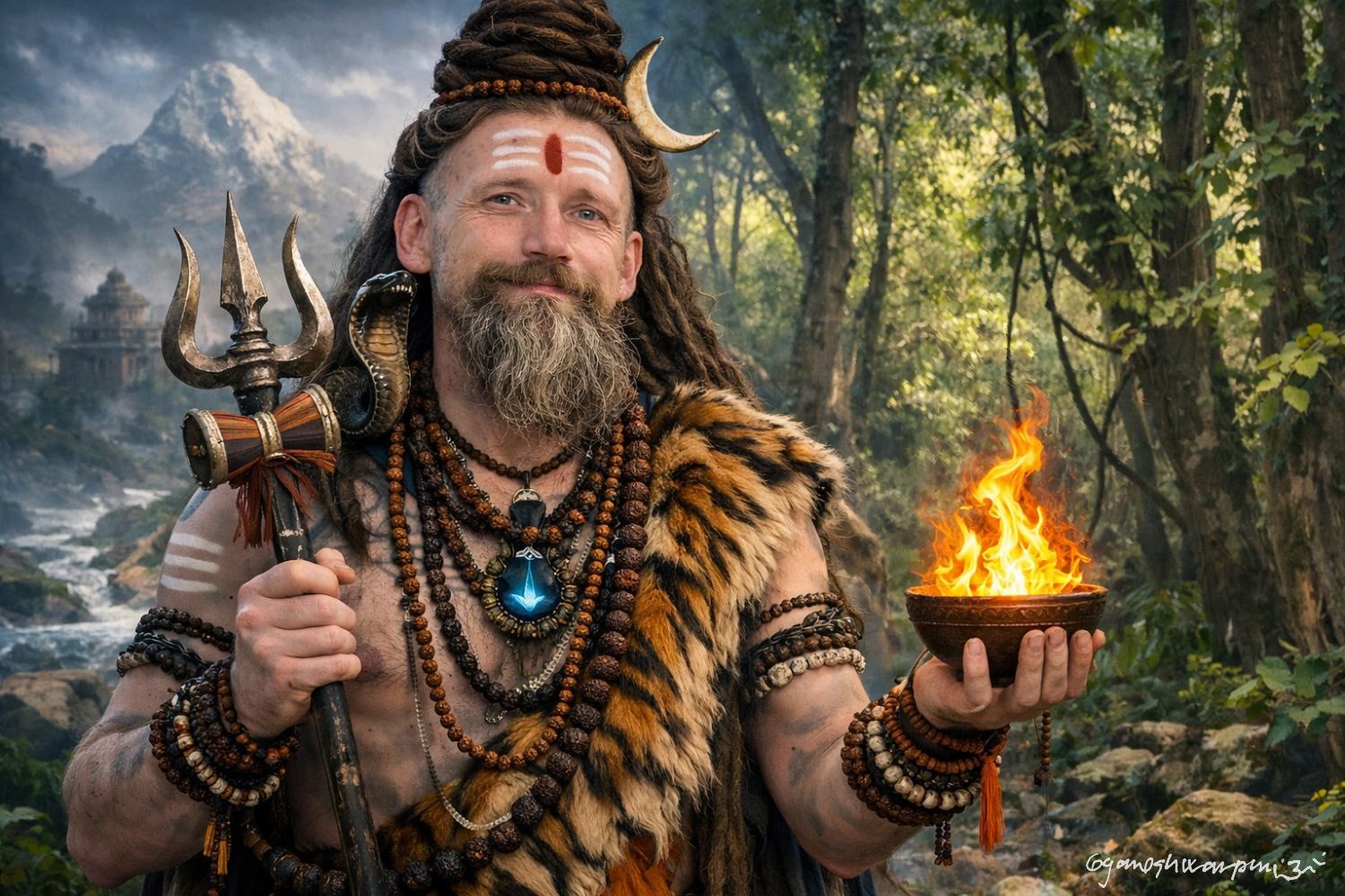 Poustevník Swami Gyaneshwarpuri je bůh podzemí Moravského krasu.