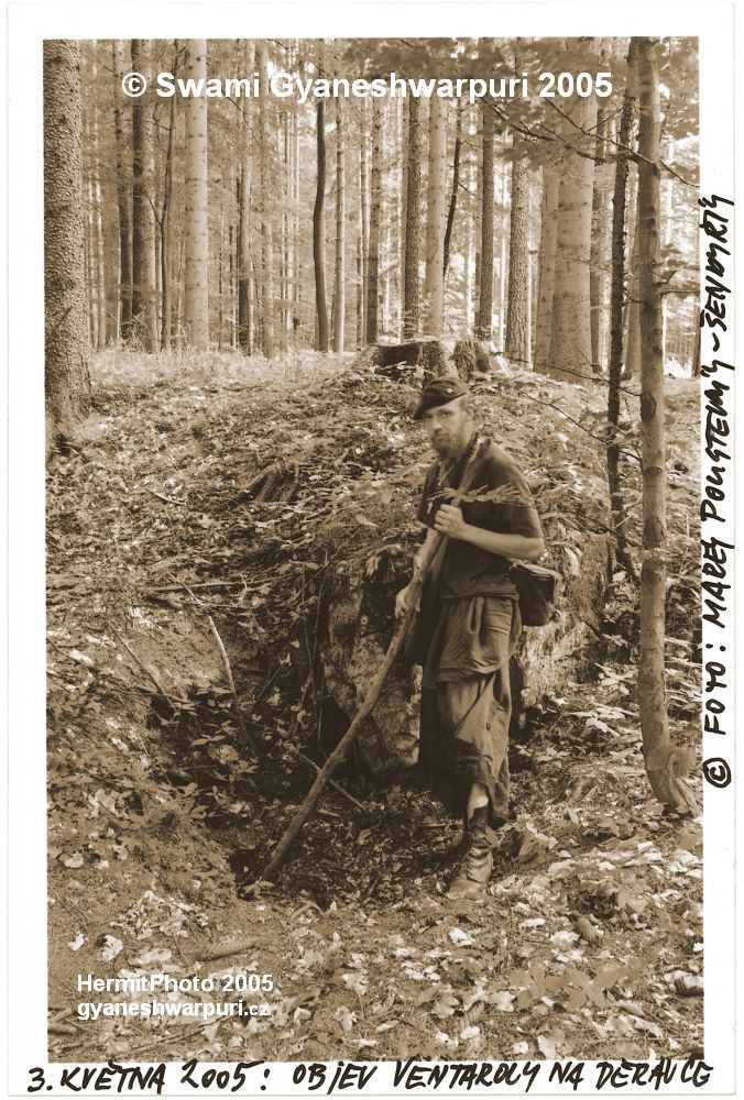 Poustevník Marek Gyaneshwarpuri: objev Ventaroly na Děravce (2005).